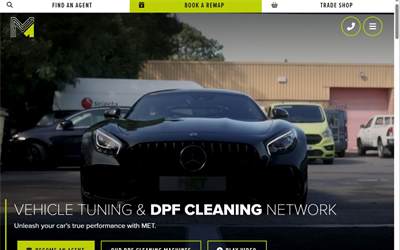 Top of the website for MET - Tuning Network & DPF Technology