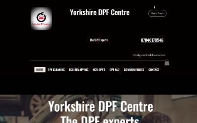 Top of the website for Yorkshire DPF Centre